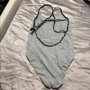 Calvin Klein Collection Gray Bodysuit